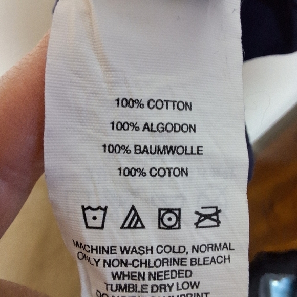 Oakley Blue and Red Long Sleeve Crew Neck Logo Spell Out Graphic Tee Shirt - Picture 7 of 8